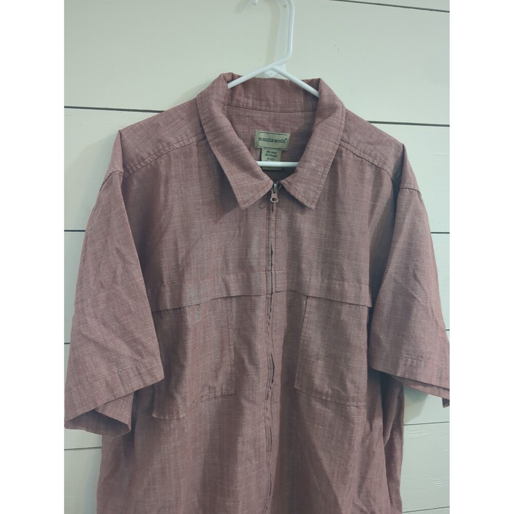 Scandia woods men's zipper shirt cotton blend fall winter outdoors ranch
